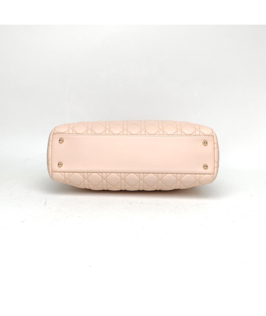 CHRISTIAN DIOR Розовая кожаная сумка через плечо, фото 6