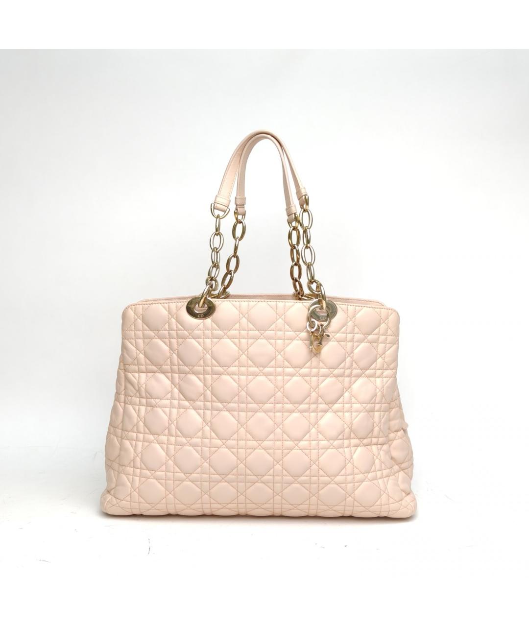 CHRISTIAN DIOR Розовая кожаная сумка через плечо, фото 2