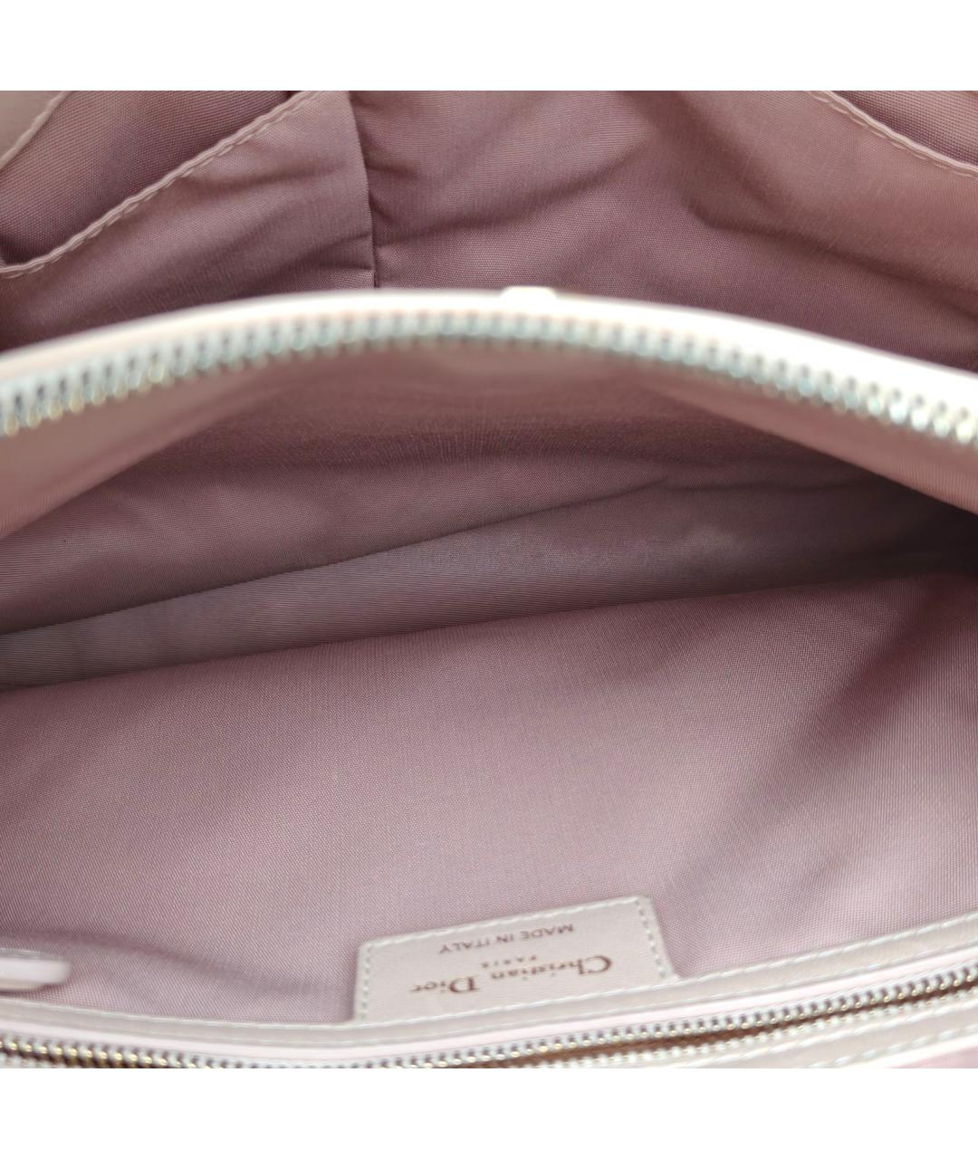 CHRISTIAN DIOR Розовая кожаная сумка через плечо, фото 8