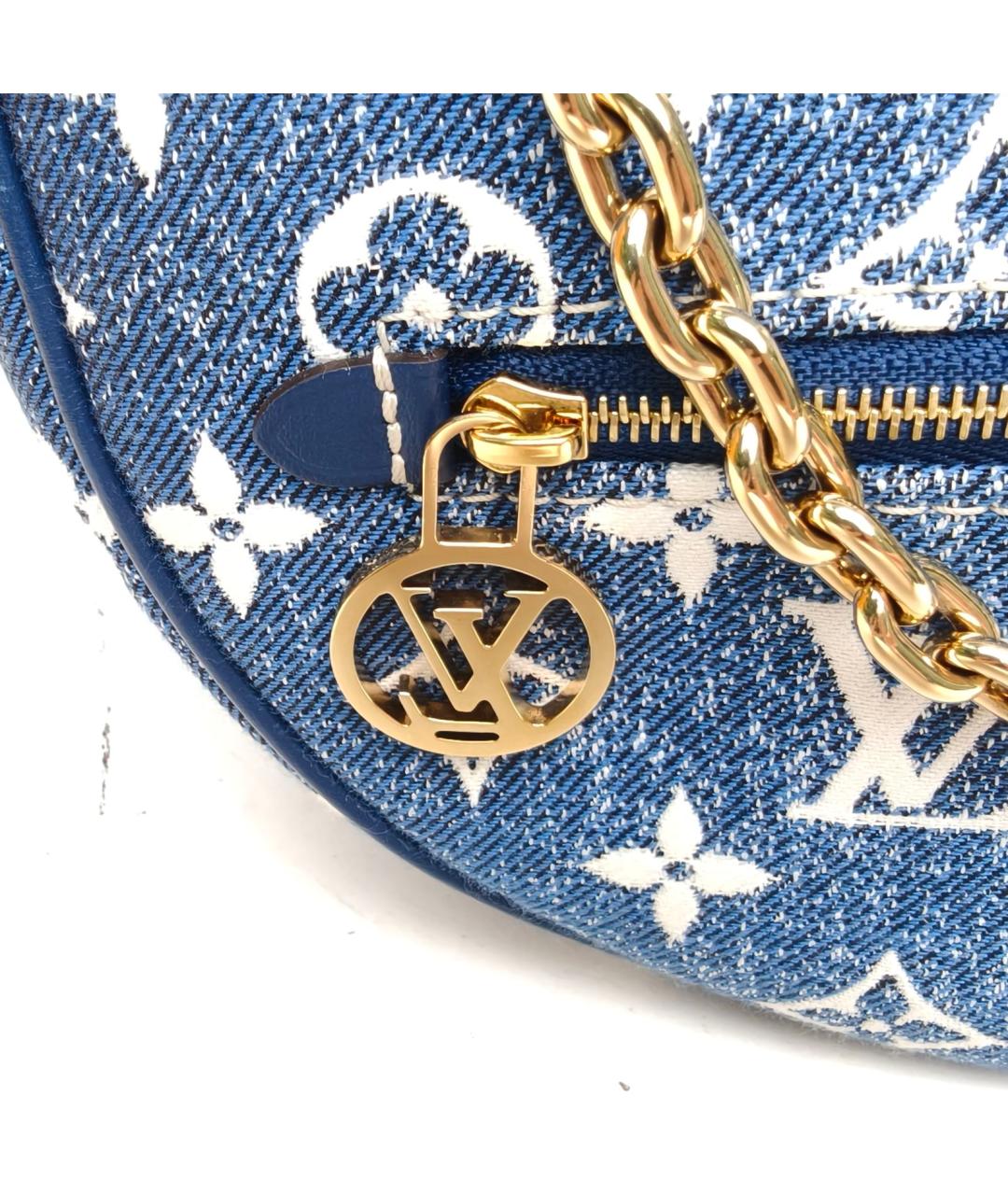 LOUIS VUITTON Синяя деним сумка через плечо, фото 4