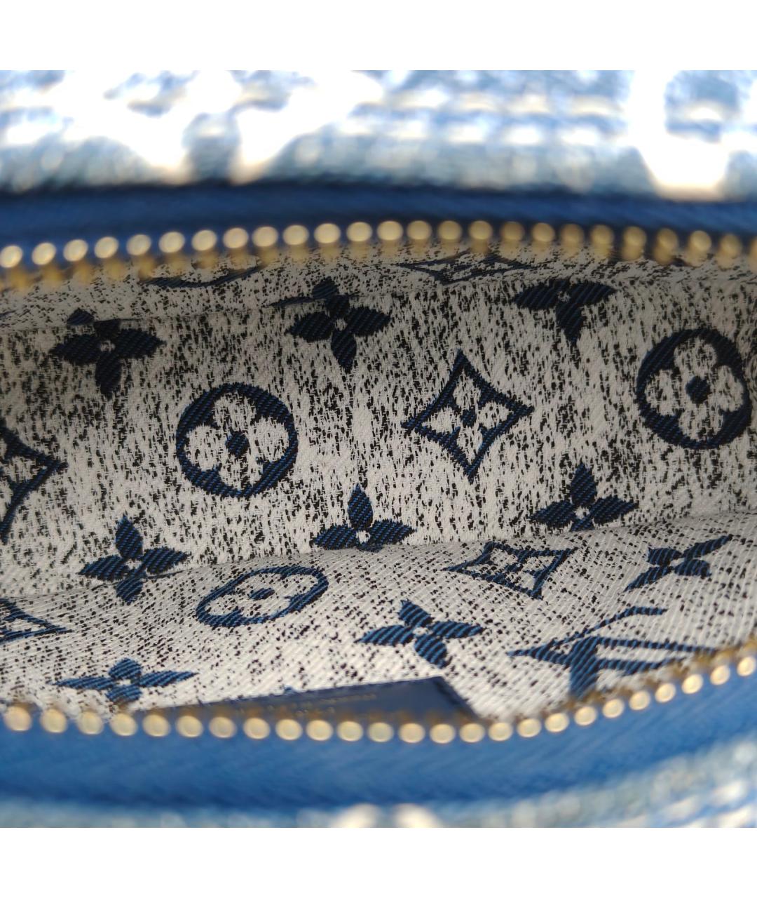 LOUIS VUITTON Синяя деним сумка через плечо, фото 5
