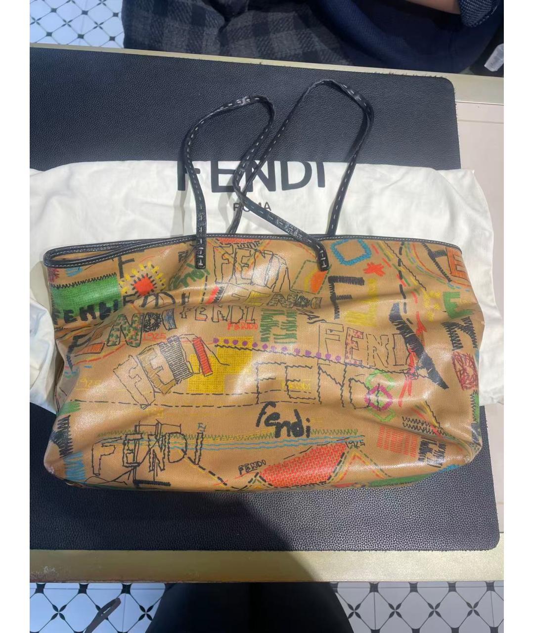 FENDI Коричневая сумка через плечо, фото 7