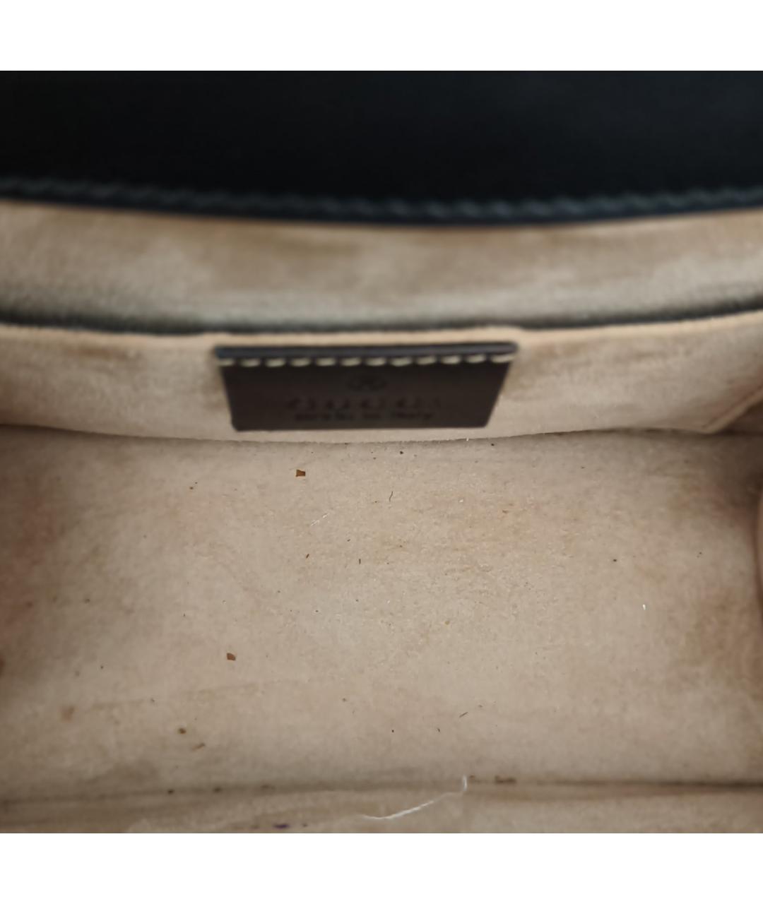 GUCCI Черная кожаная сумка через плечо, фото 8