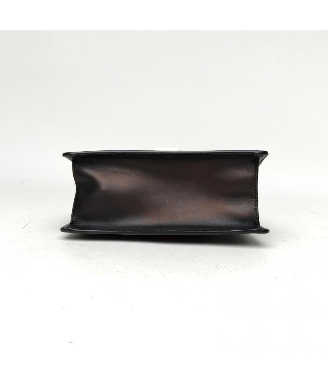 GUCCI Черная кожаная сумка через плечо, фото 6