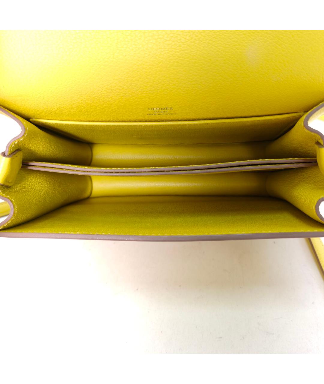 HERMES Желтая сумка через плечо, фото 8