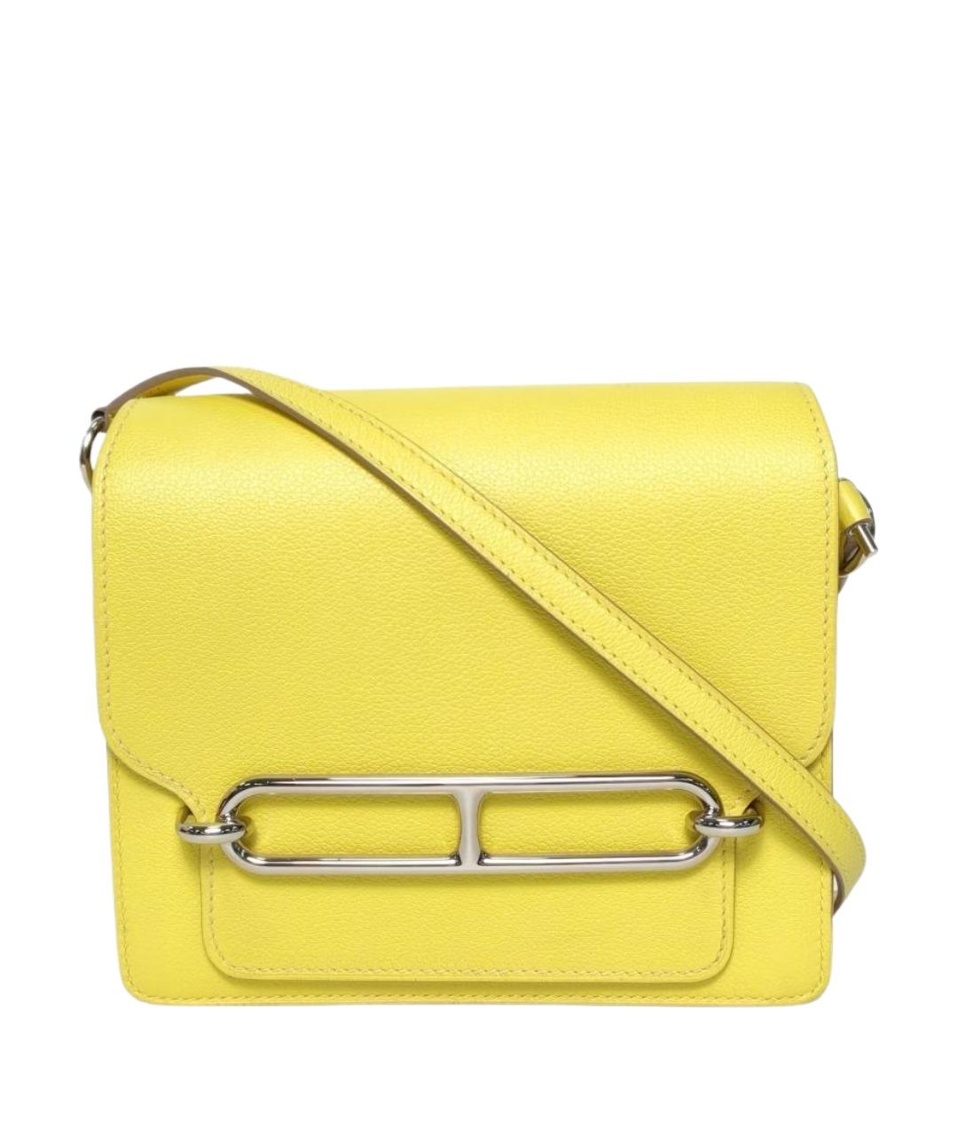 HERMES Желтая сумка через плечо, фото 1