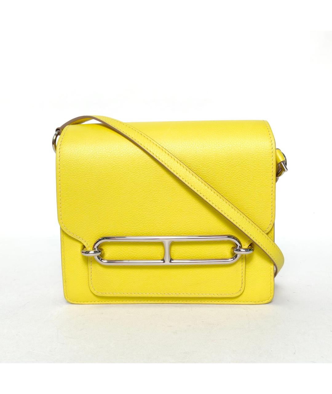 HERMES Желтая сумка через плечо, фото 2