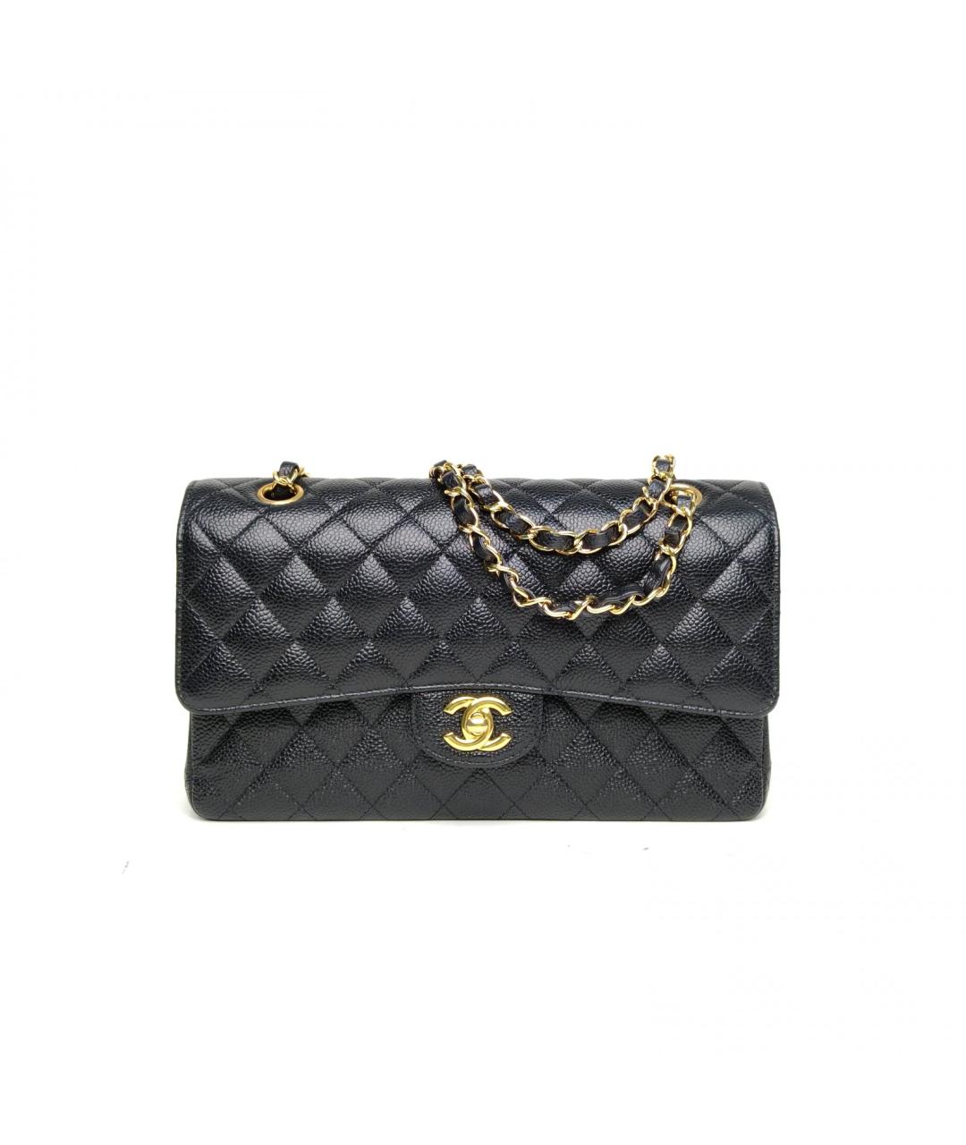 CHANEL Черная кожаная сумка через плечо, фото 2