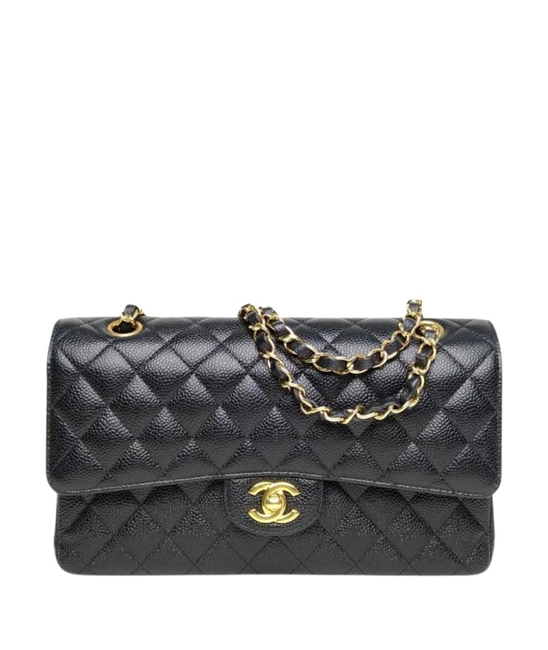 CHANEL Черная кожаная сумка через плечо, фото 1