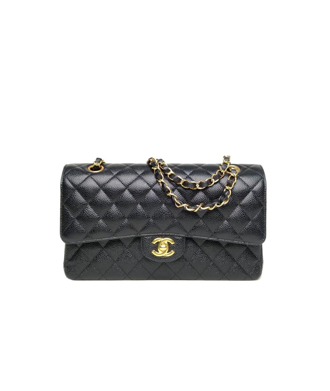 CHANEL Черная кожаная сумка через плечо, фото 10