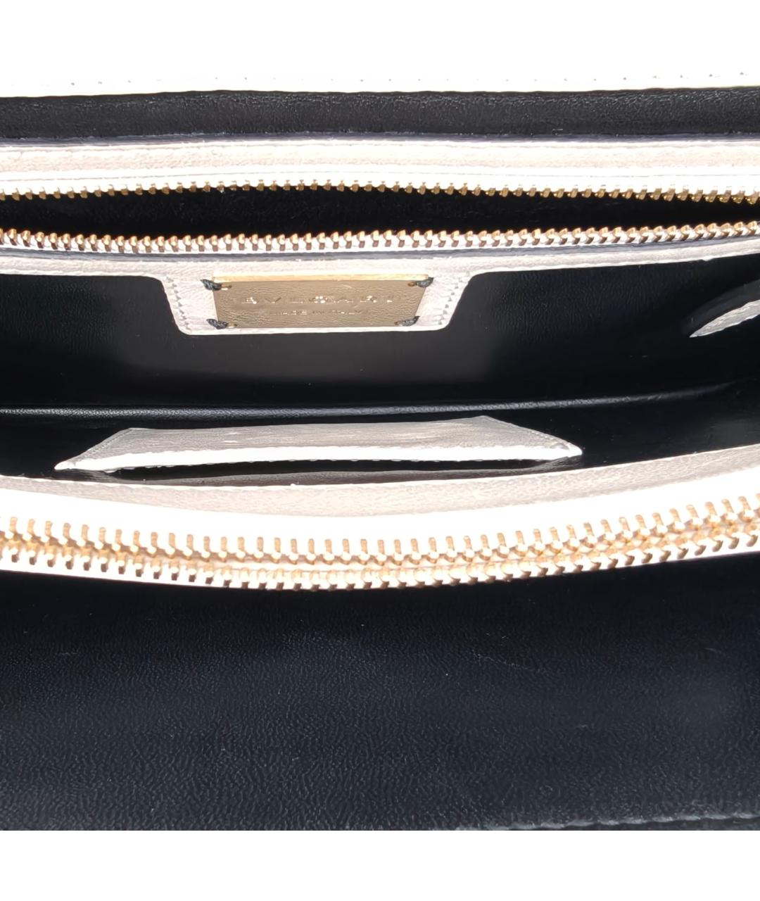 BVLGARI Бежевая кожаная сумка через плечо, фото 3