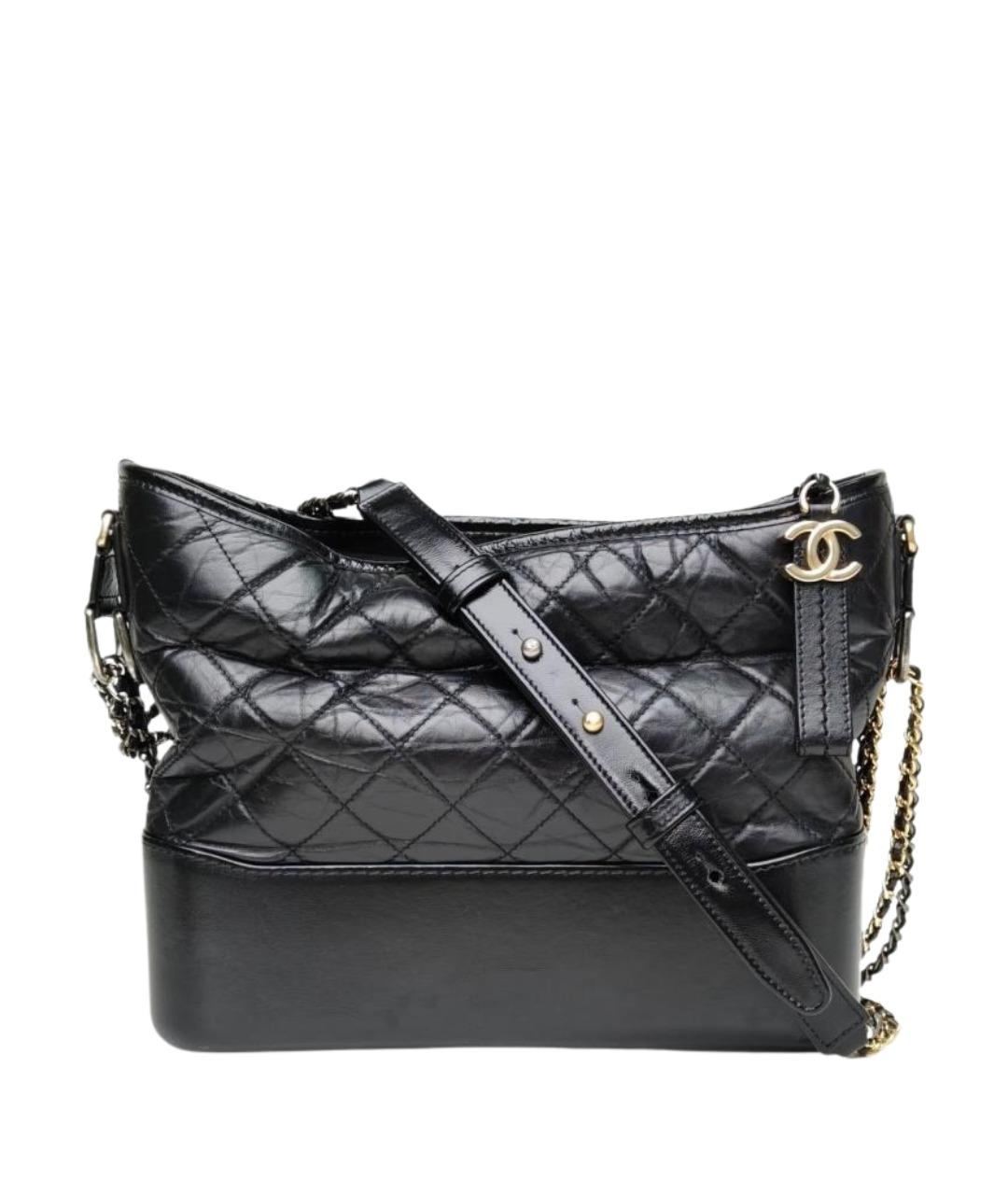 CHANEL Черная кожаная сумка через плечо, фото 1