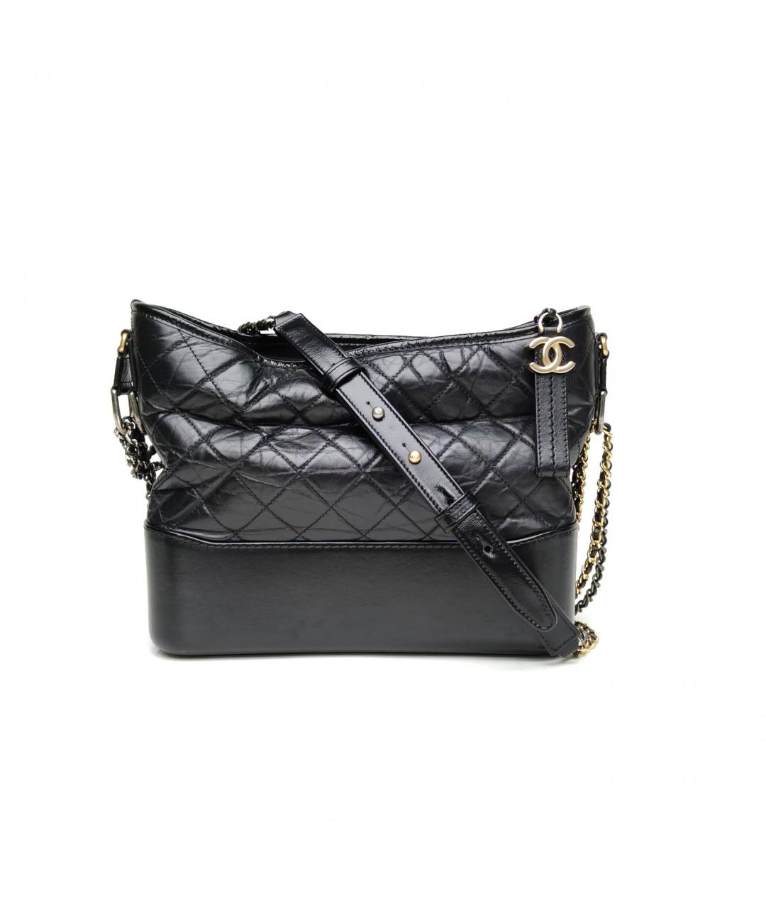 CHANEL Черная кожаная сумка через плечо, фото 2