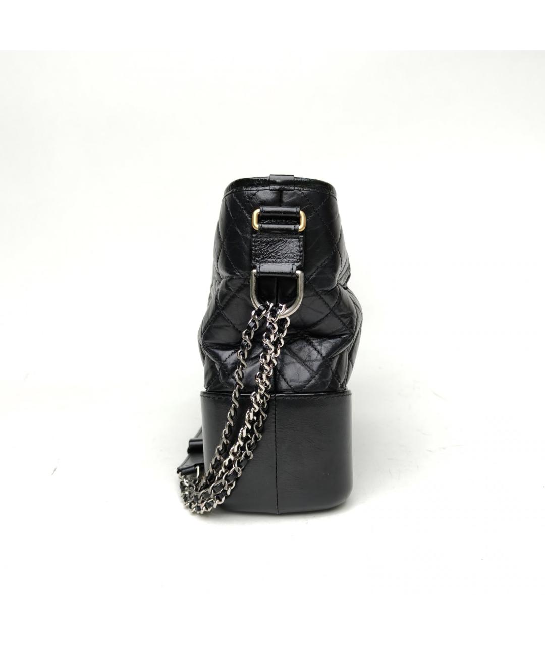 CHANEL Черная кожаная сумка через плечо, фото 5