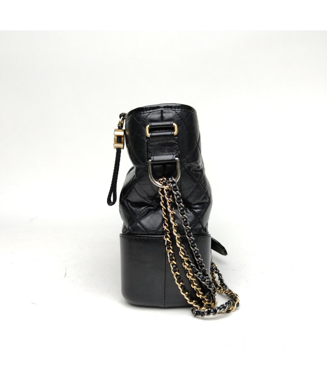 CHANEL Черная кожаная сумка через плечо, фото 3