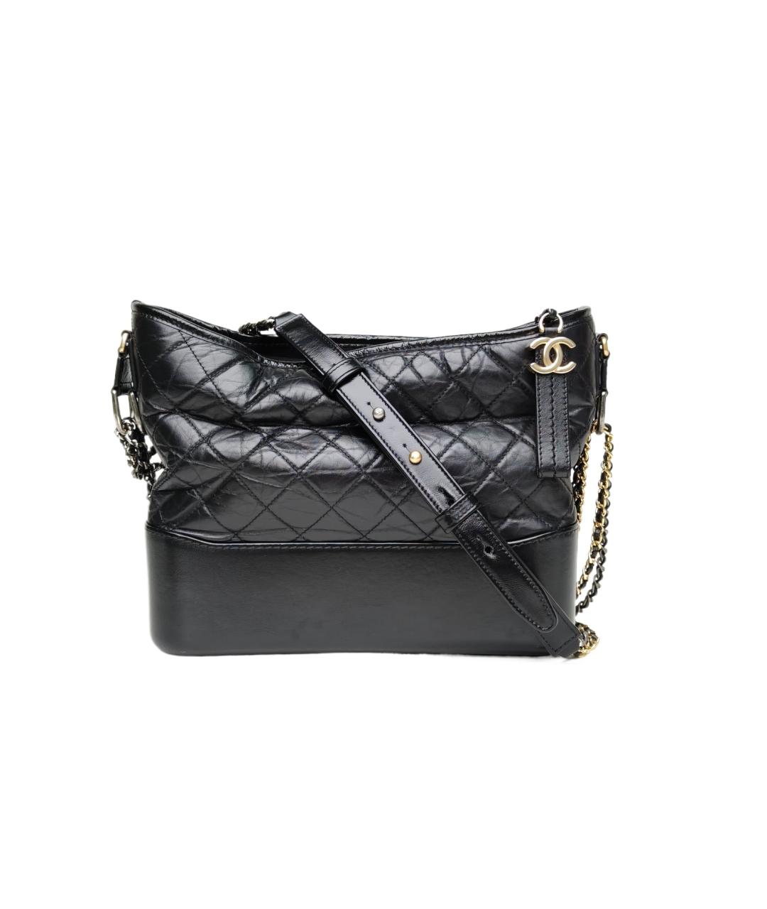 CHANEL Черная кожаная сумка через плечо, фото 10