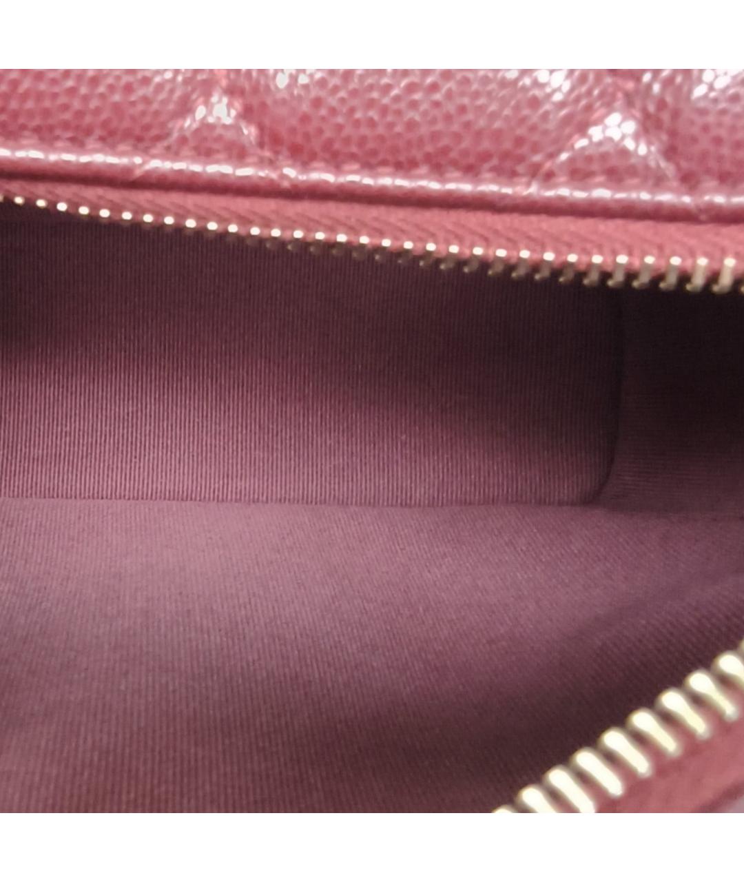 CHANEL Бордовая кожаная сумка через плечо, фото 8