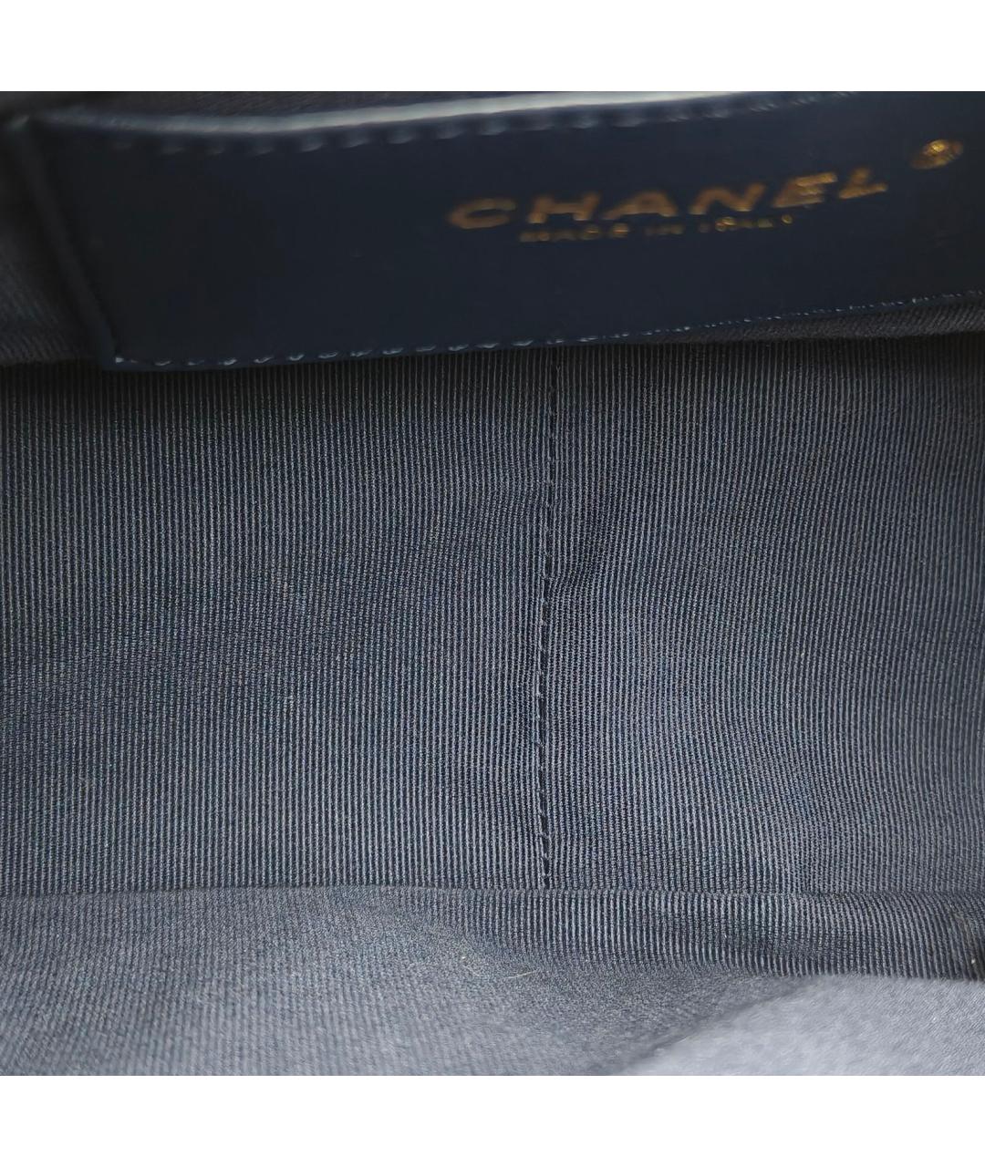 CHANEL Синяя деним сумка через плечо, фото 8