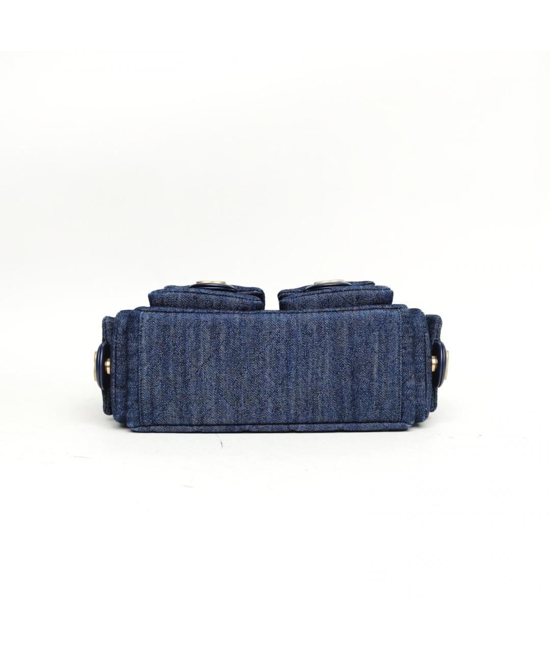 CHANEL Синяя деним сумка через плечо, фото 6