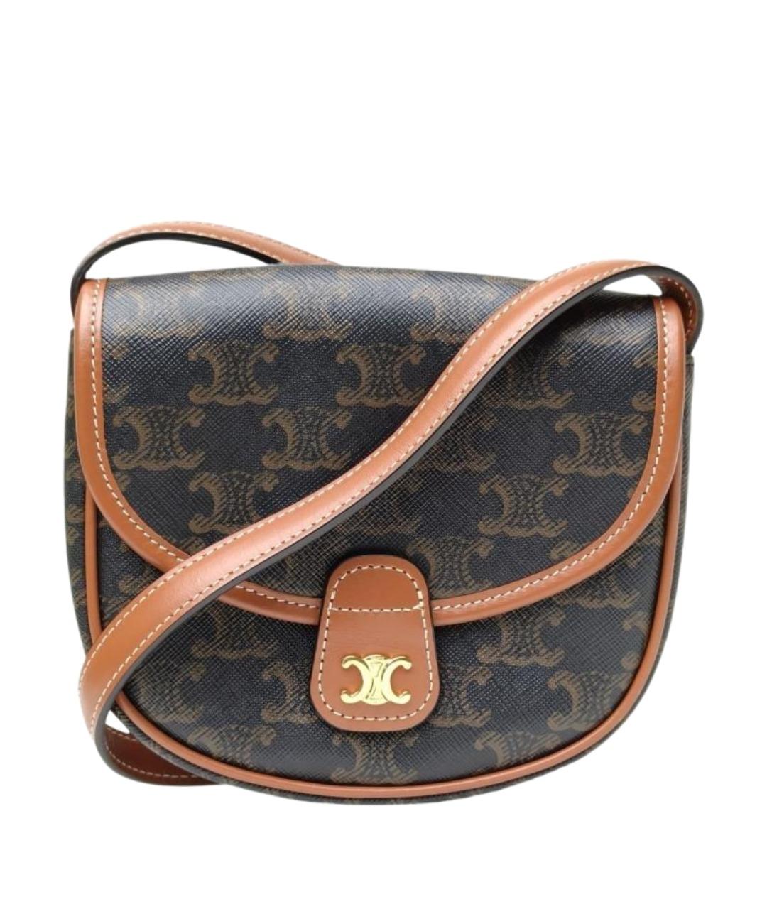 CELINE Коричневая сумка через плечо, фото 1