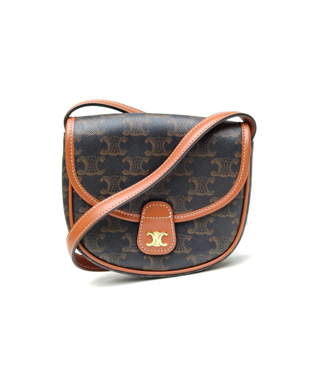 CELINE Коричневая сумка через плечо, фото 2