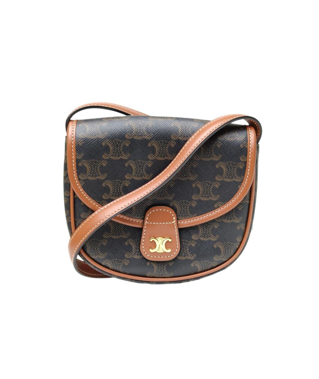 CELINE Коричневая сумка через плечо, фото 10