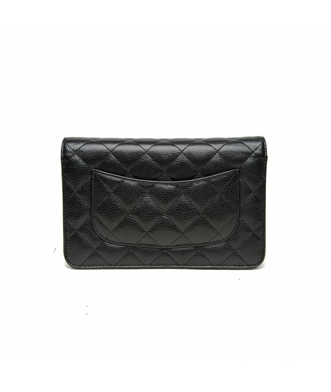 CHANEL Черная кожаная сумка через плечо, фото 4