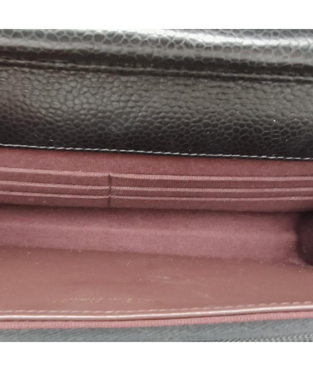 CHANEL Черная кожаная сумка через плечо, фото 7