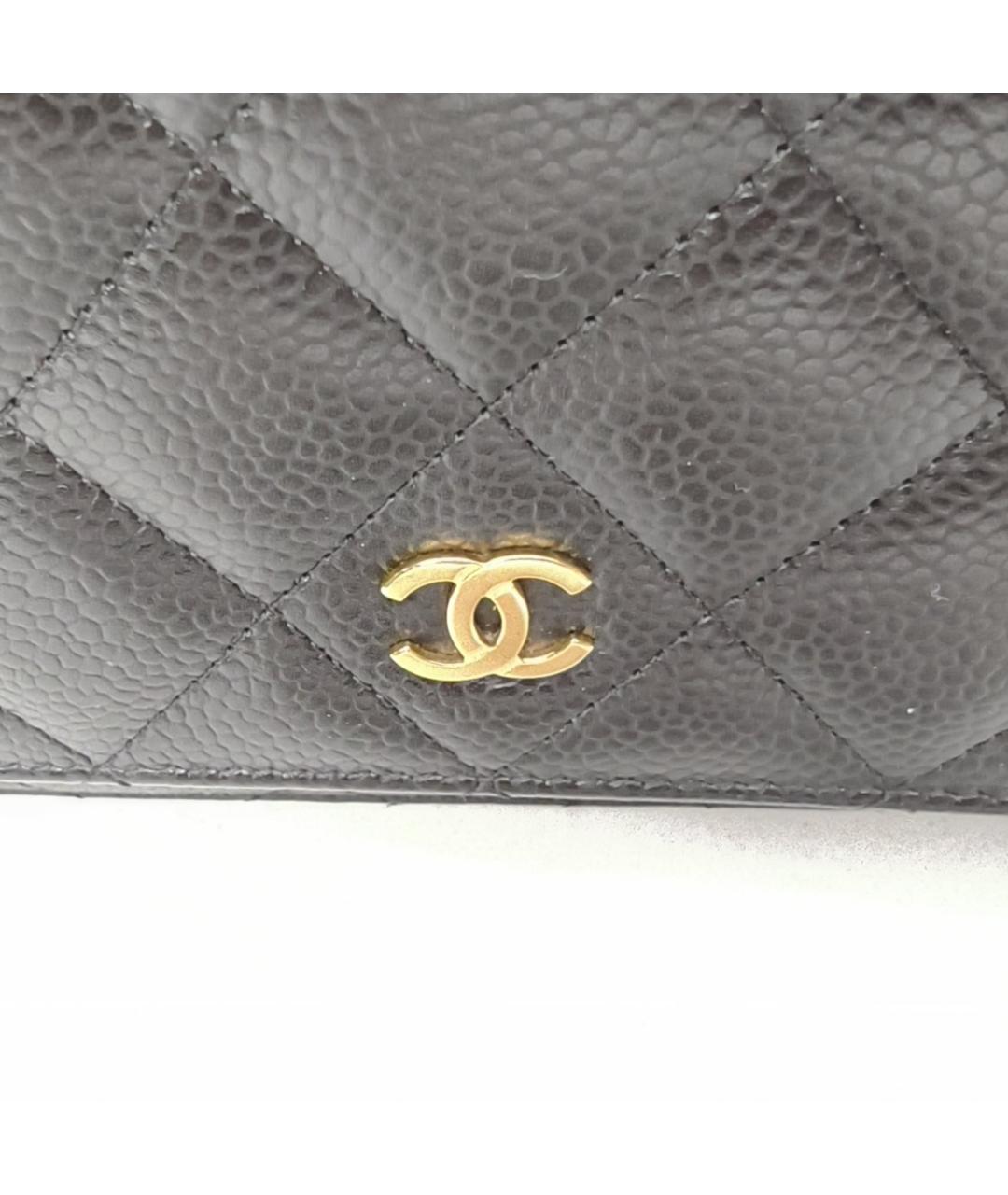 CHANEL Черная кожаная сумка через плечо, фото 8