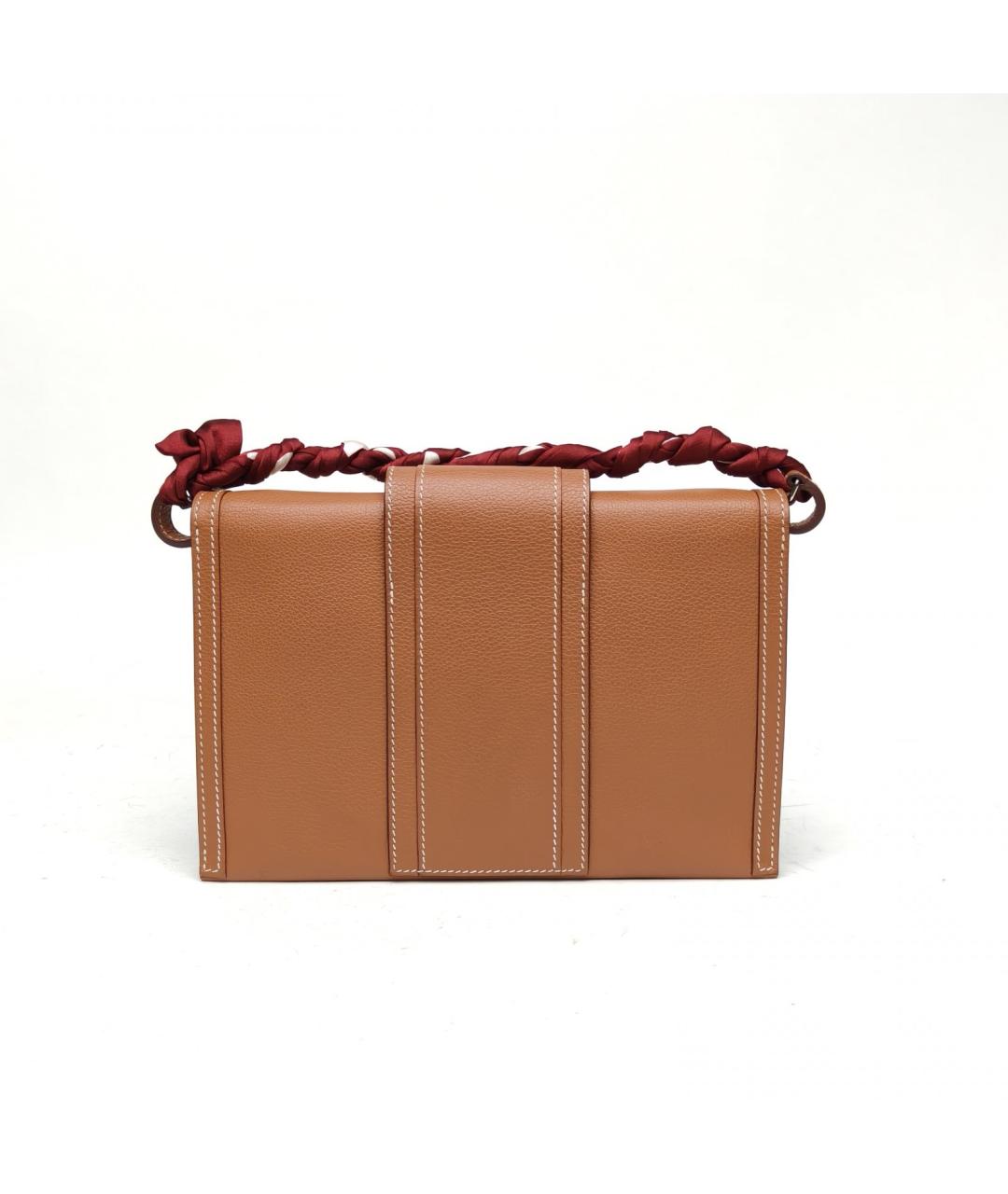 HERMES Коричневая кожаная сумка через плечо, фото 4