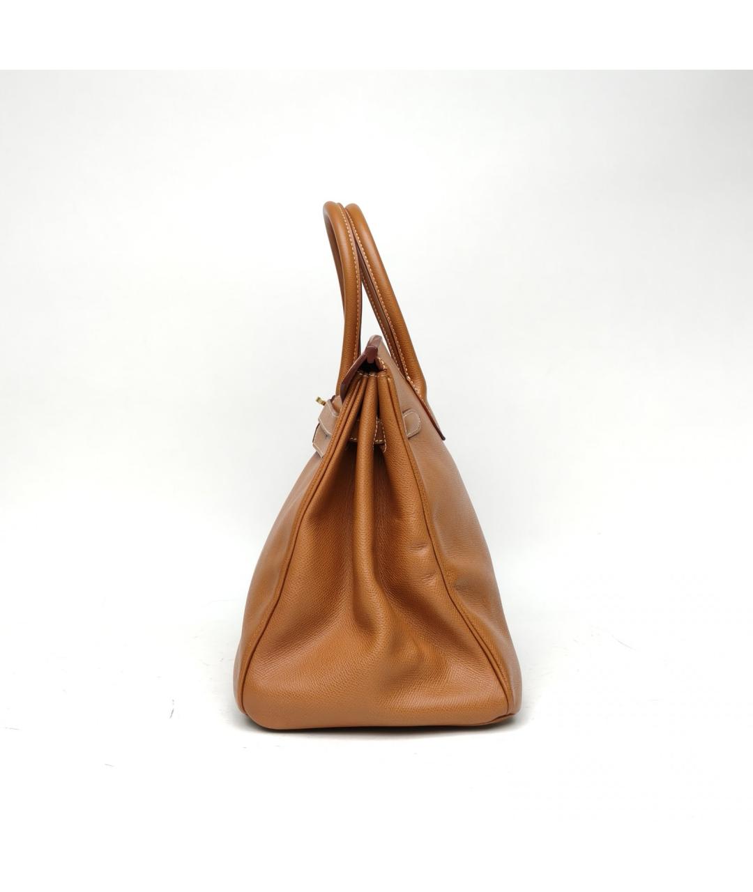 HERMES Коричневая сумка с короткими ручками, фото 3