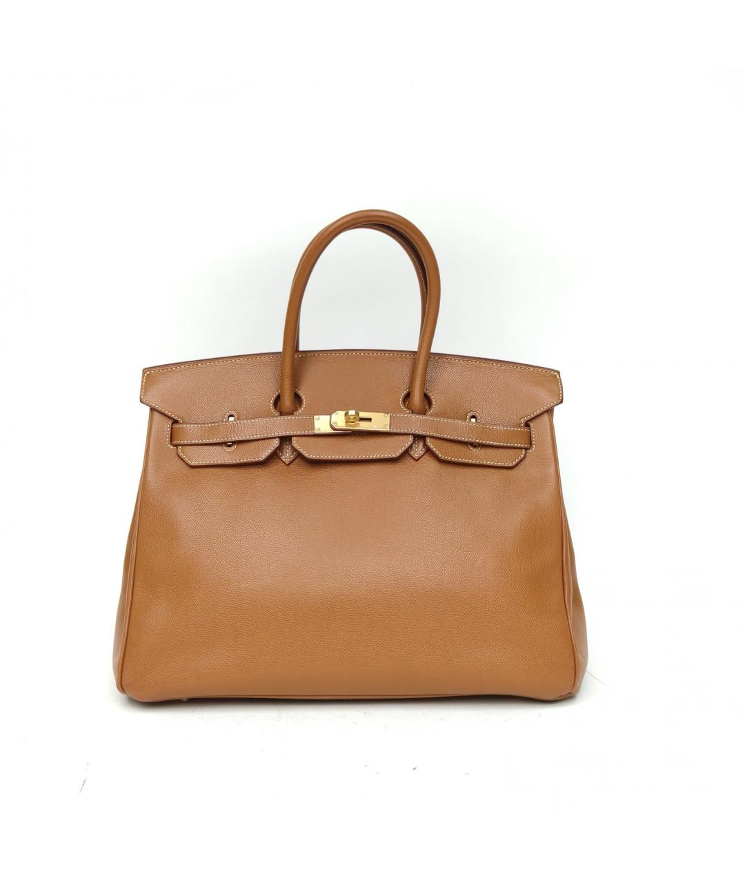 HERMES Коричневая сумка с короткими ручками, фото 2