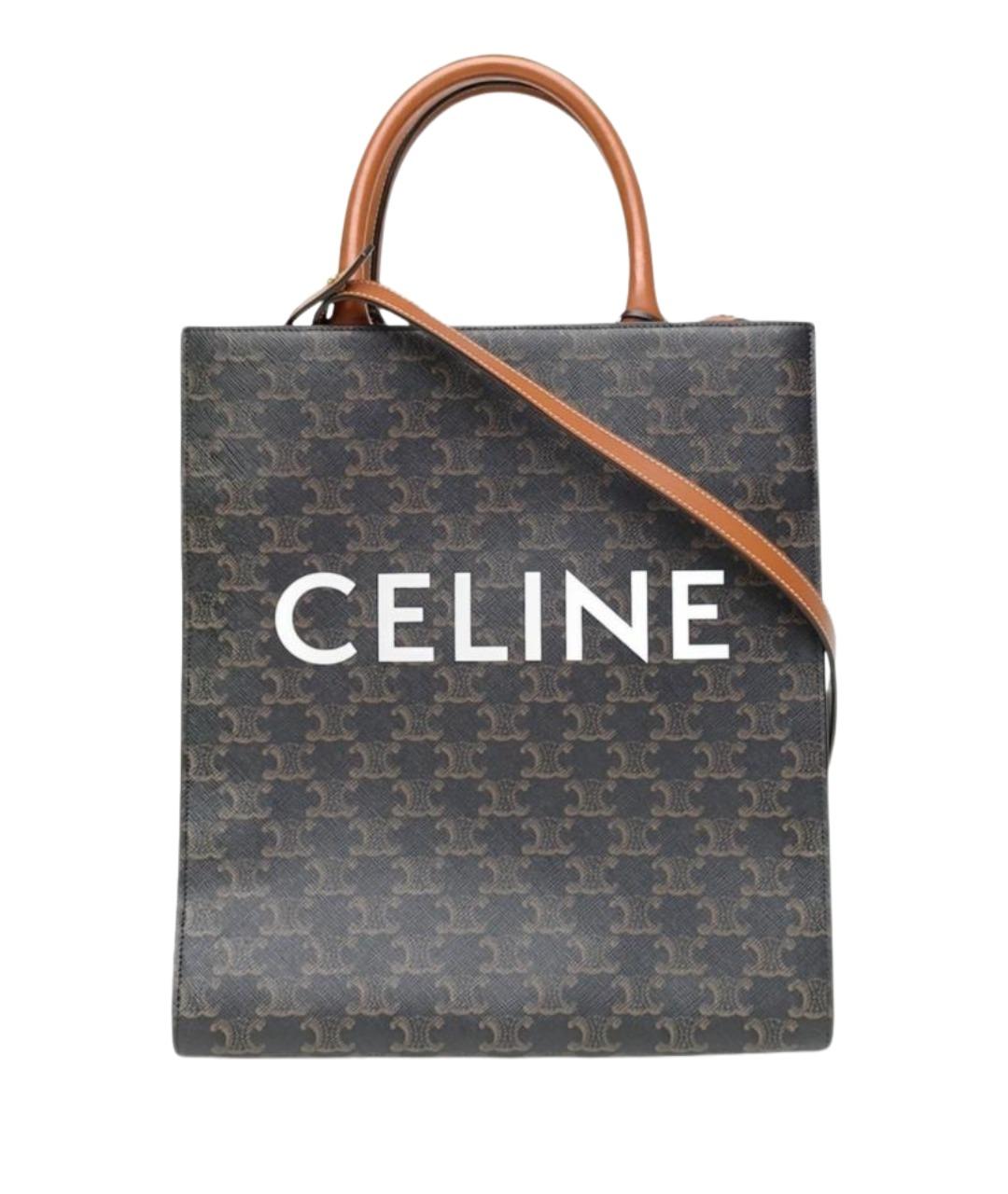 CELINE Коричневая сумка через плечо, фото 1