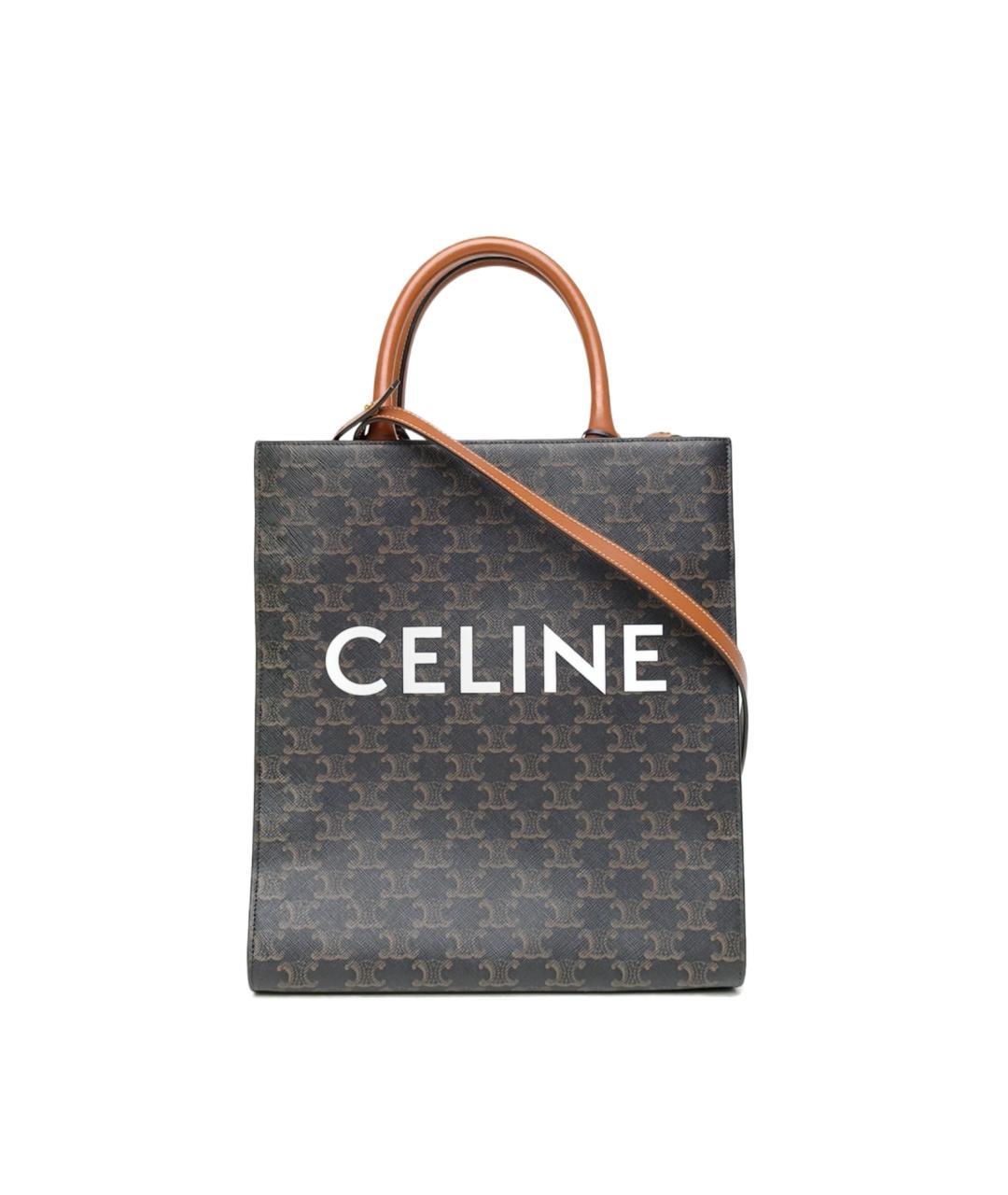 CELINE Коричневая сумка через плечо, фото 9