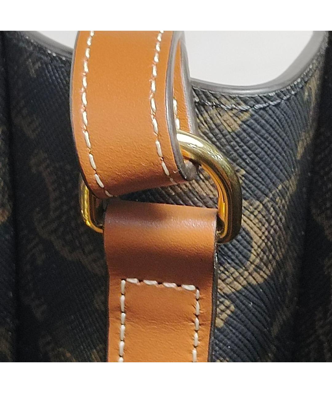 CELINE Коричневая сумка через плечо, фото 8