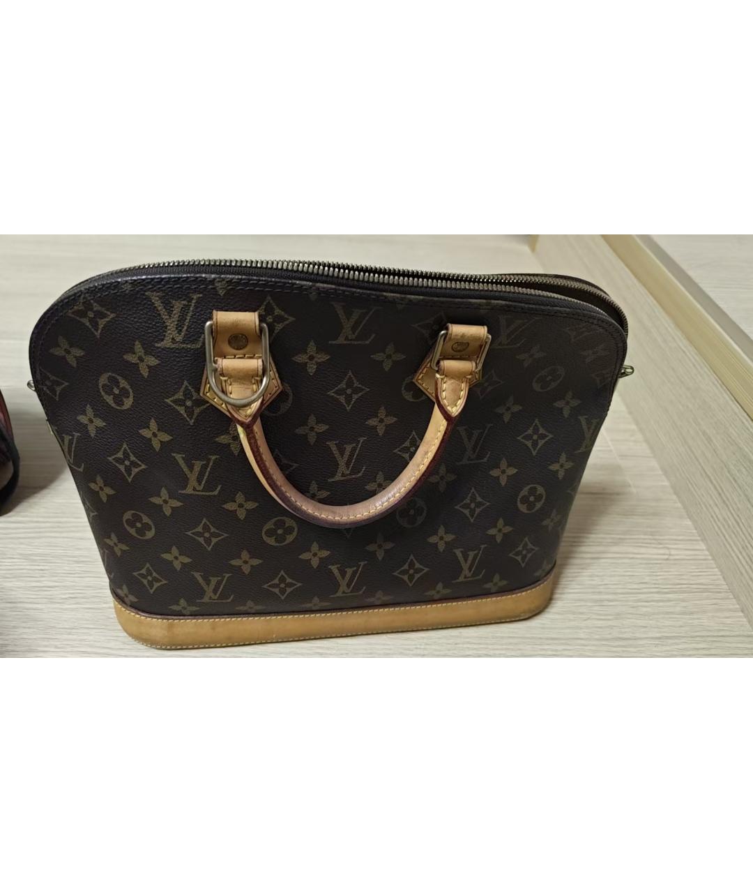 LOUIS VUITTON Коричневая сумка с короткими ручками, фото 8