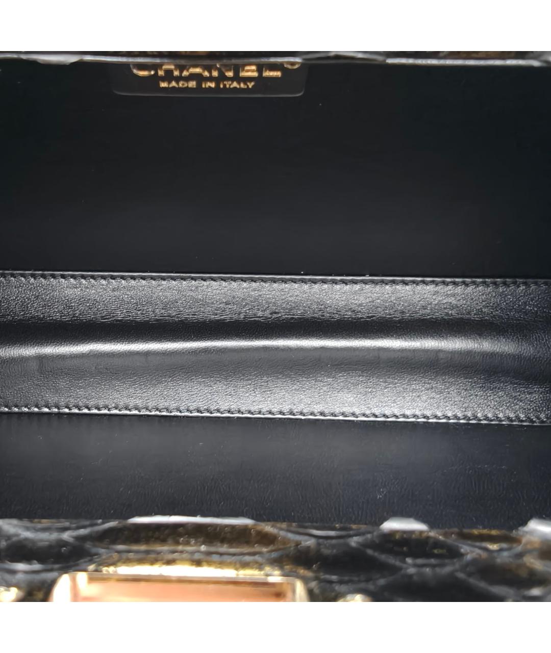 CHANEL Коричневая сумка через плечо из экзотической кожи, фото 6