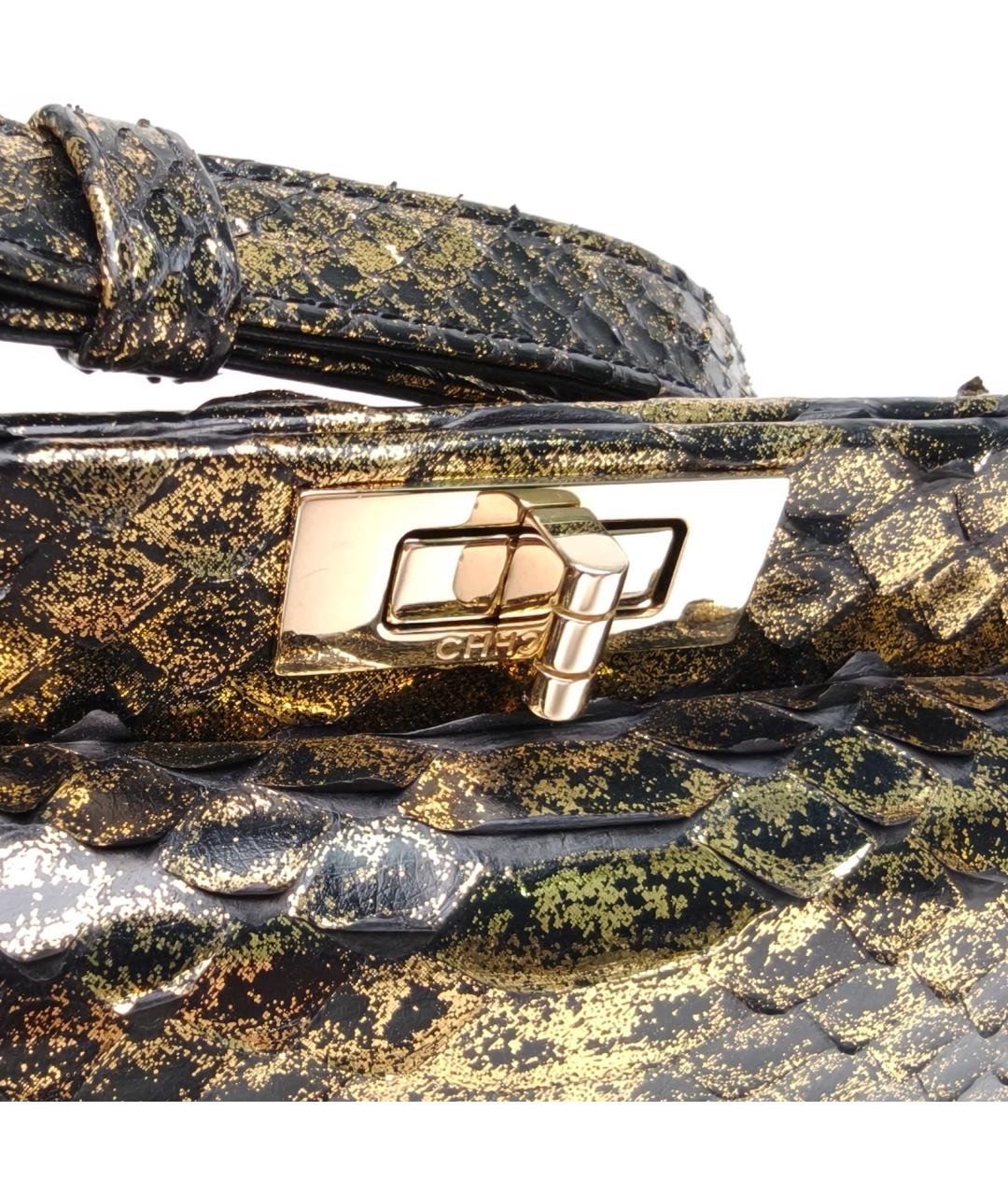 CHANEL Коричневая сумка через плечо из экзотической кожи, фото 5