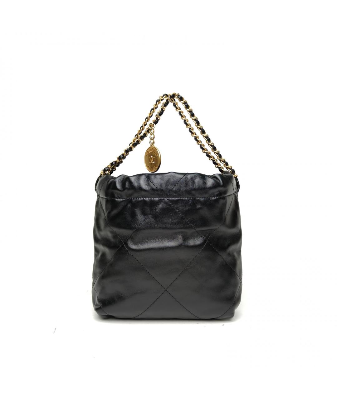 CHANEL Черная кожаная сумка через плечо, фото 4