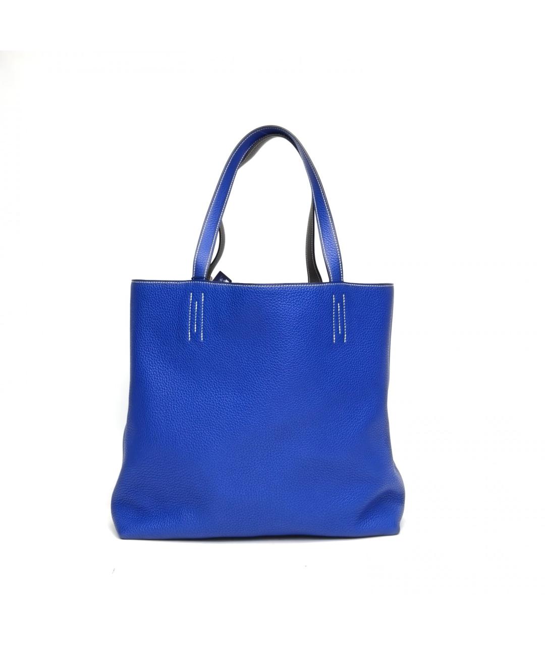 HERMES Синяя кожаная сумка через плечо, фото 4