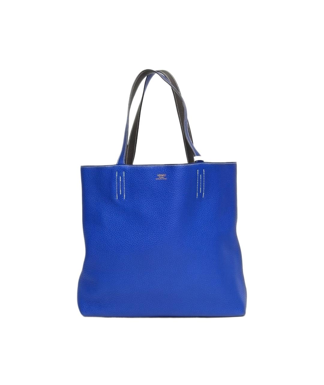 HERMES Синяя кожаная сумка через плечо, фото 9