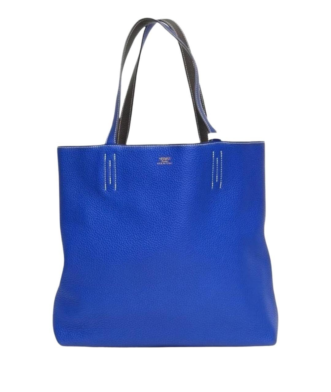 HERMES Синяя кожаная сумка через плечо, фото 1