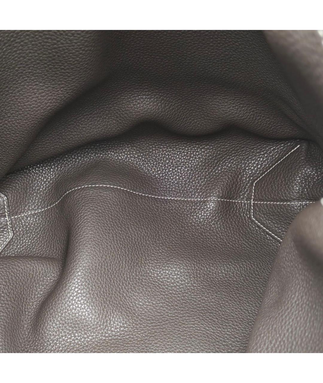 HERMES Синяя кожаная сумка через плечо, фото 7