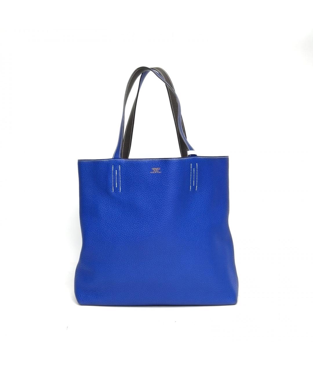 HERMES Синяя кожаная сумка через плечо, фото 2