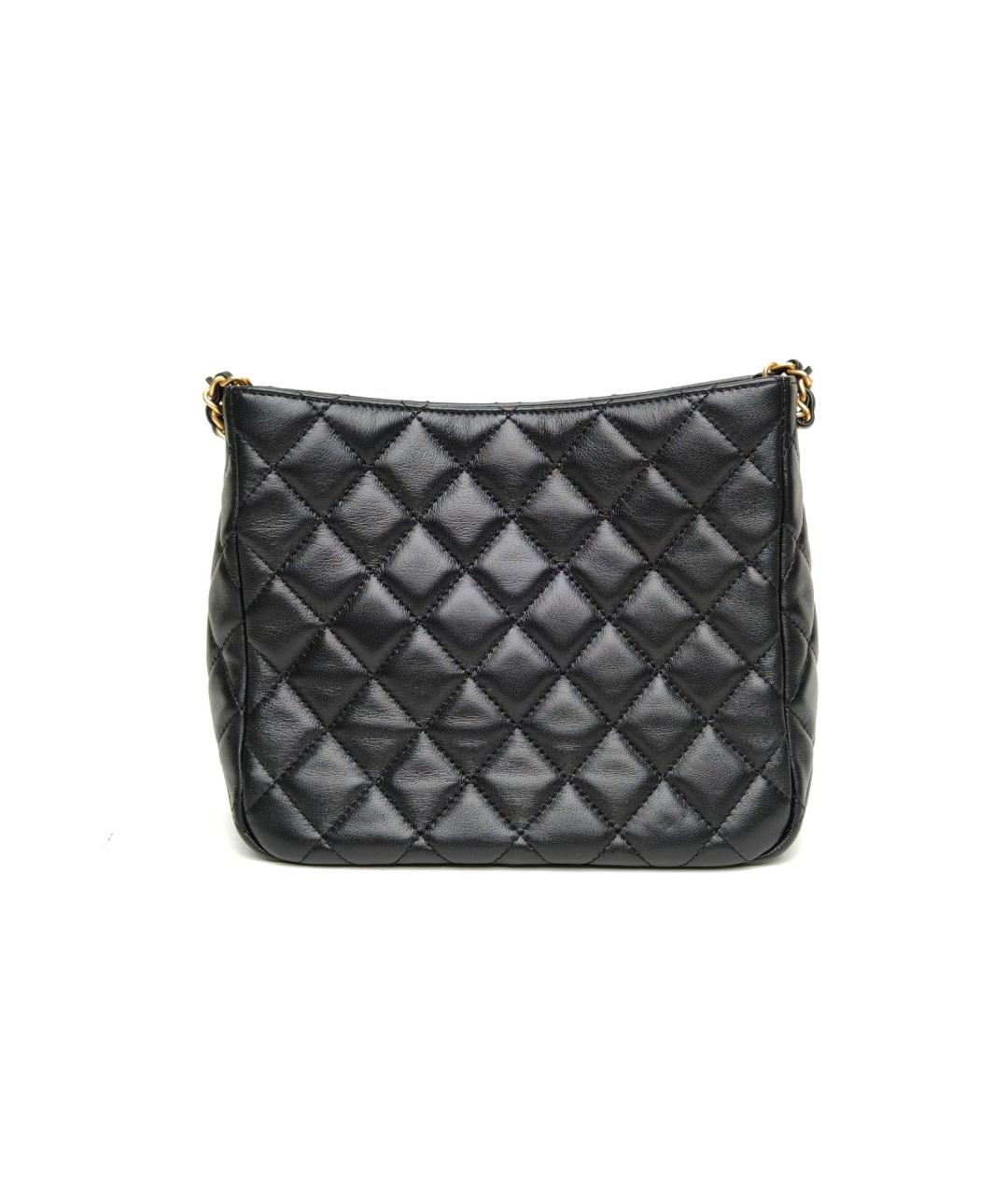 CHANEL Черная кожаная сумка через плечо, фото 4