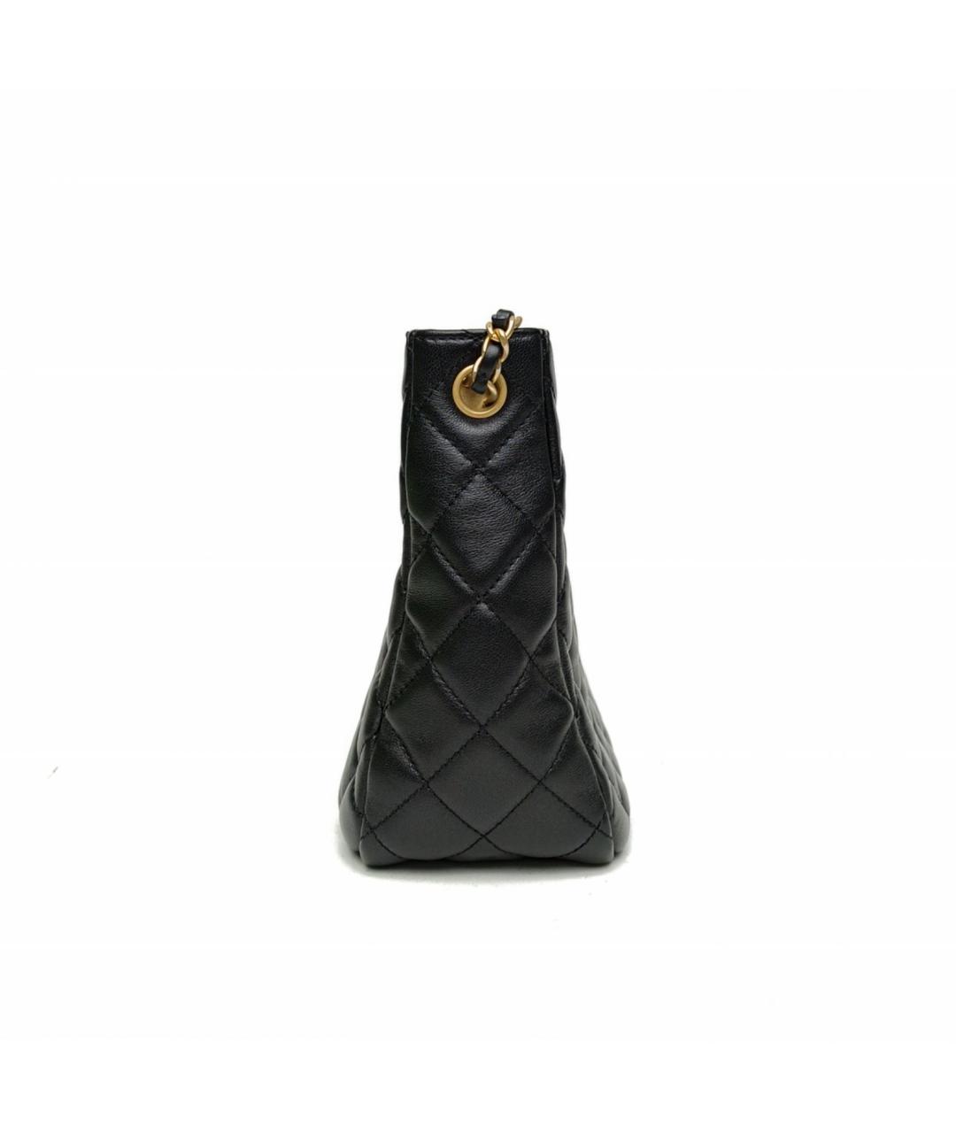 CHANEL Черная кожаная сумка через плечо, фото 3