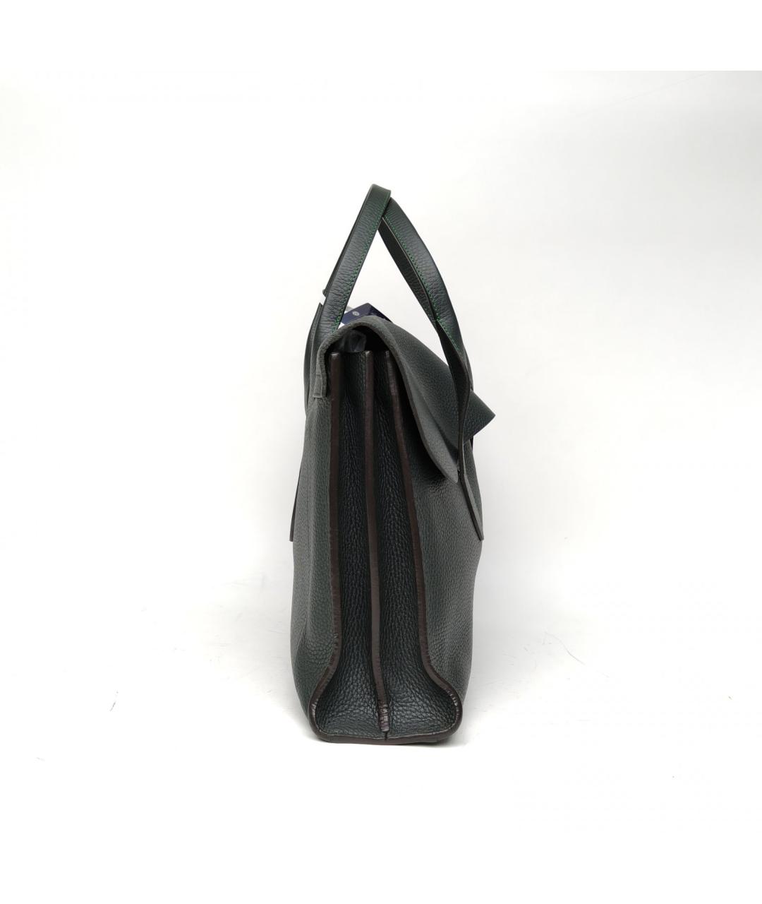 LOEWE Зеленая кожаная сумка через плечо, фото 5