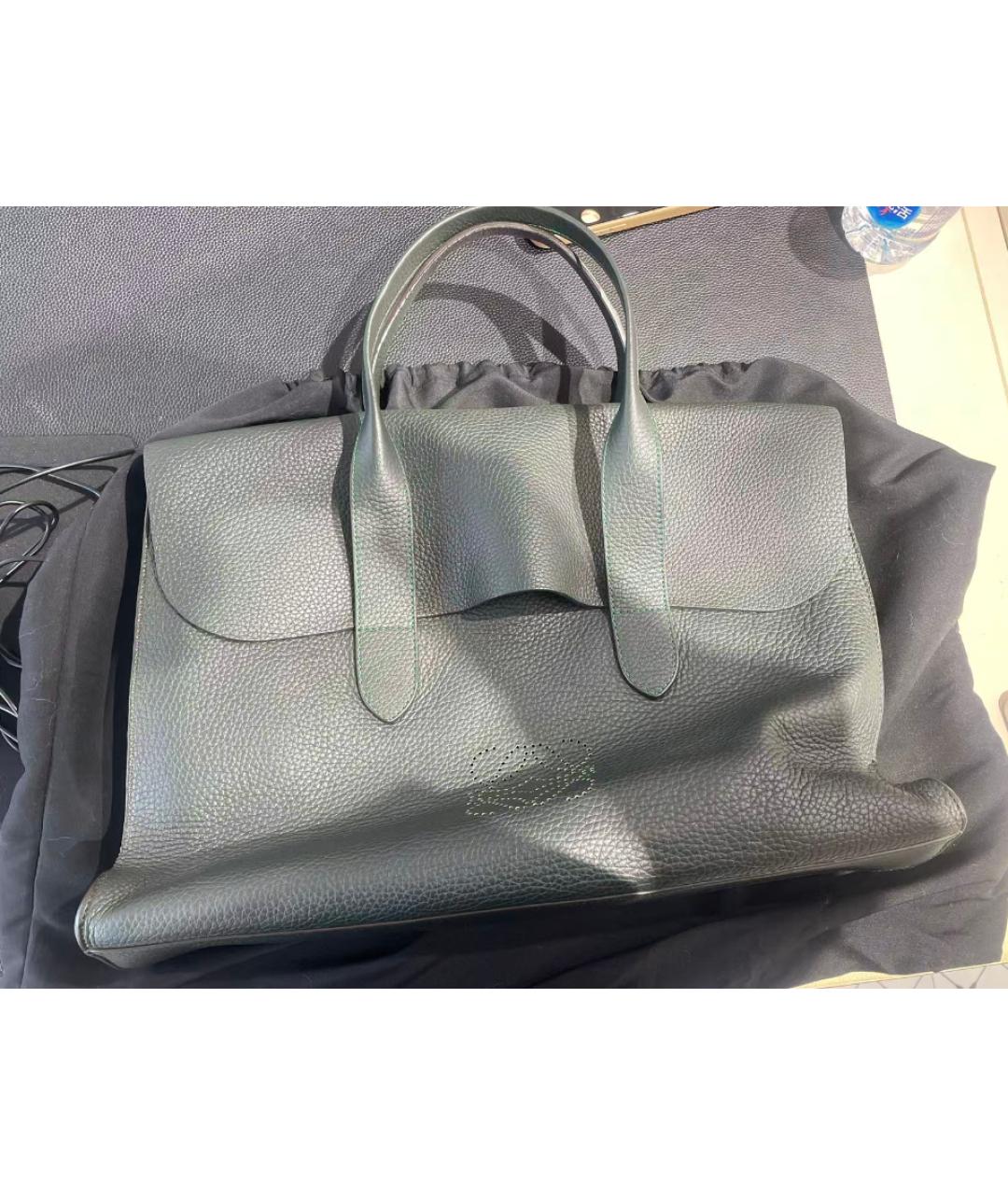 LOEWE Зеленая кожаная сумка через плечо, фото 9