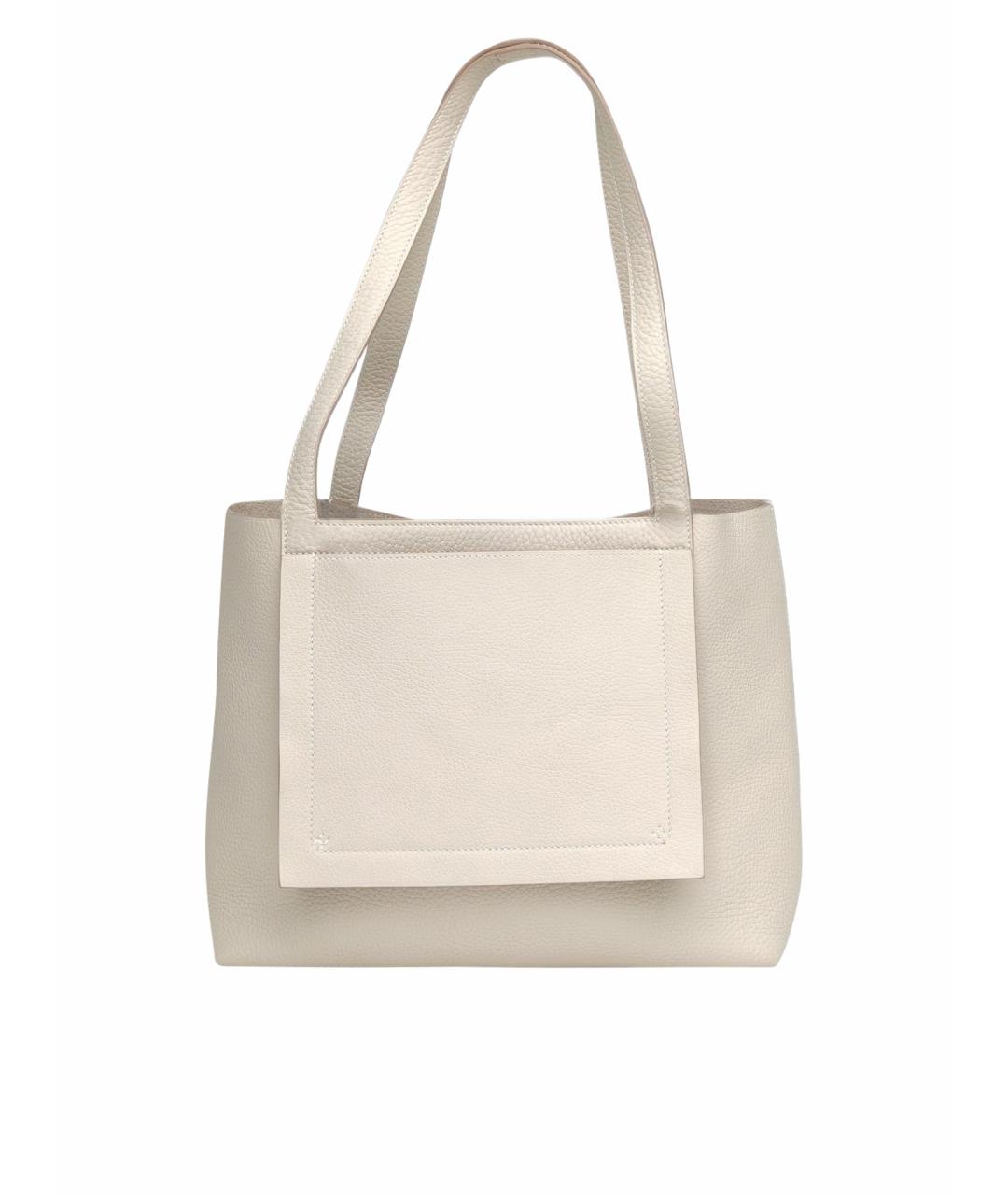 HERMES Бежевая кожаная сумка через плечо, фото 1