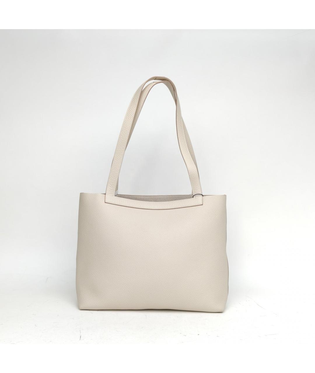 HERMES Бежевая кожаная сумка через плечо, фото 4